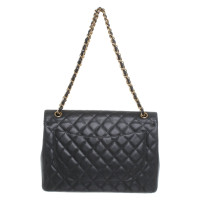 Chanel Classic Flap Bag Maxi en Cuir en Noir
