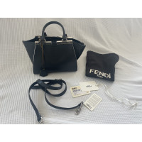 Fendi Peekaboo Bag Mini in Pelle in Nero