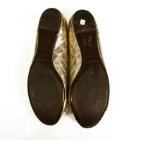 Burberry Slippers/Ballerinas Leather in Gold