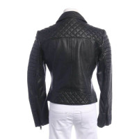 Rich & Royal Jacke/Mantel aus Leder in Schwarz
