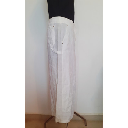 S Max Mara Skirt Linen in White