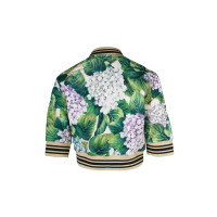 Dolce & Gabbana Jacket/Coat Silk in Green