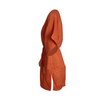 Diane Von Furstenberg Kleid aus Leinen in Orange