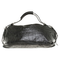Dolce & Gabbana Handtasche aus schwarzem Lackleder