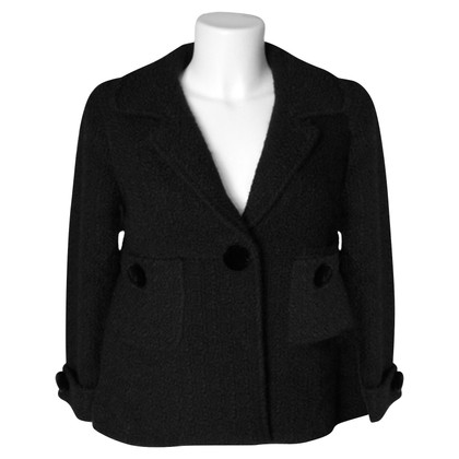 Manoush Jacke/Mantel aus Wolle in Schwarz