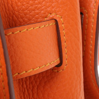 Hermès Jypsière 34 Leer in Oranje