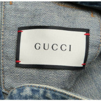 Gucci Veste/Manteau en Coton en Bleu