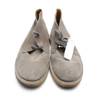 Closed Lace-up shoes Leather in Grey