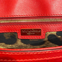 Dolce & Gabbana Sicily Bag aus Leder in Rot