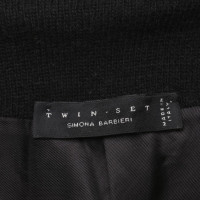 Twin Set Simona Barbieri Cappotto lavorato a maglia con motivo