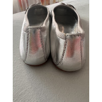 Louis Vuitton Slippers/Ballerinas Leather in Silvery