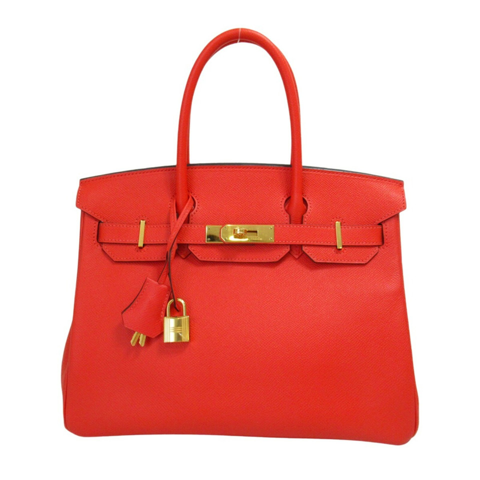 Hermès Birkin Bag 30 Leather in Red