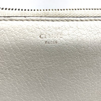 Céline Täschchen/Portemonnaie aus Leder in Weiß