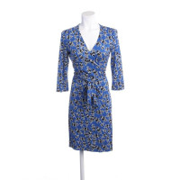 Diane Von Furstenberg Kleid aus Seide in Blau