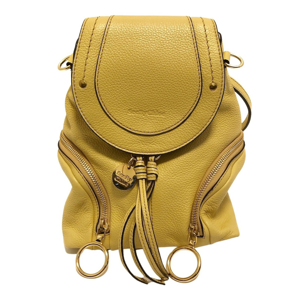 See By Chloé Backpack Leather in Yellow