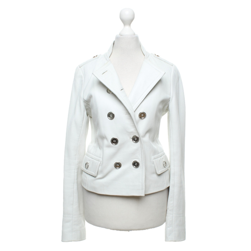 D&G Giacca/Cappotto in Pelle in Crema