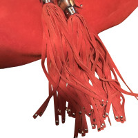 Gucci Indy Bag aus Wildleder in Rot
