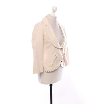 Blumarine Jacket/Coat Silk in Beige