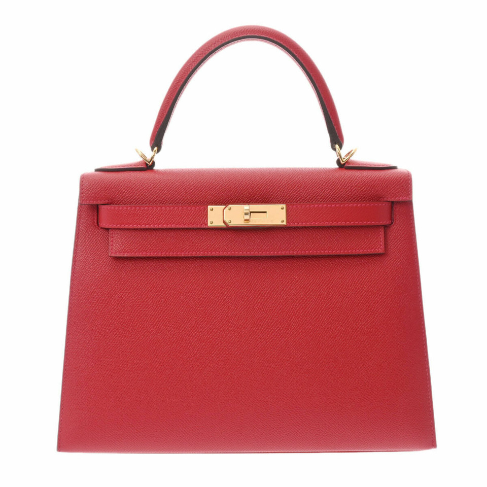 Hermès Kelly Leather in Red