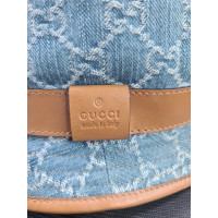 Gucci Cappello/Berretto in Denim in Blu