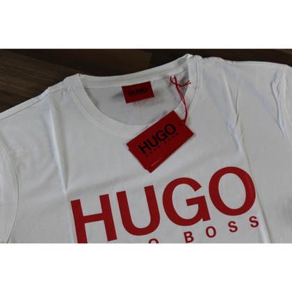 Hugo Boss Oberteil aus Baumwolle in Weiß