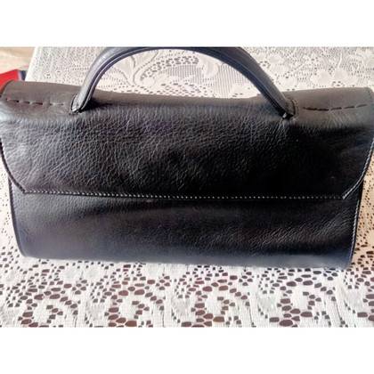 Zanellato Handtasche aus Leder in Schwarz