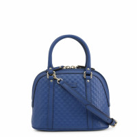 Gucci Guccissima Dome Bag Leather in Blue