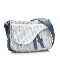 Christian Dior Sac à bandoulière en Toile en Bleu