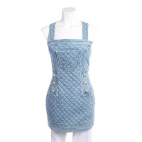 Balmain Kleid aus Baumwolle in Blau
