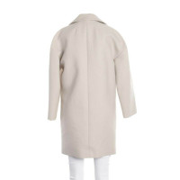 Balenciaga Giacca/Cappotto in Cotone in Bianco