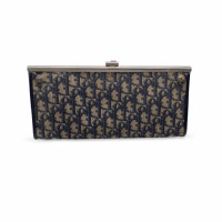 Christian Dior Clutch aus Canvas in Blau