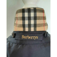 Burberry Jacke/Mantel aus Baumwolle in Blau