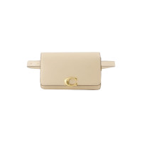 Coach Shoulder bag Leather in Beige