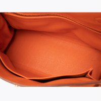 Hermès Kelly Bag 28 Leather in Orange