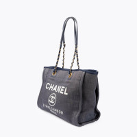 Chanel Deauville Small Tote en Denim en Bleu