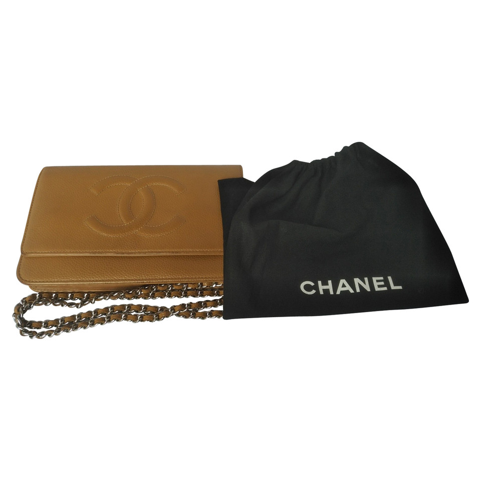 Chanel Wallet on Chain in Pelle in Beige