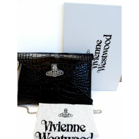 Vivienne Westwood Clutch aus Leder in Schwarz
