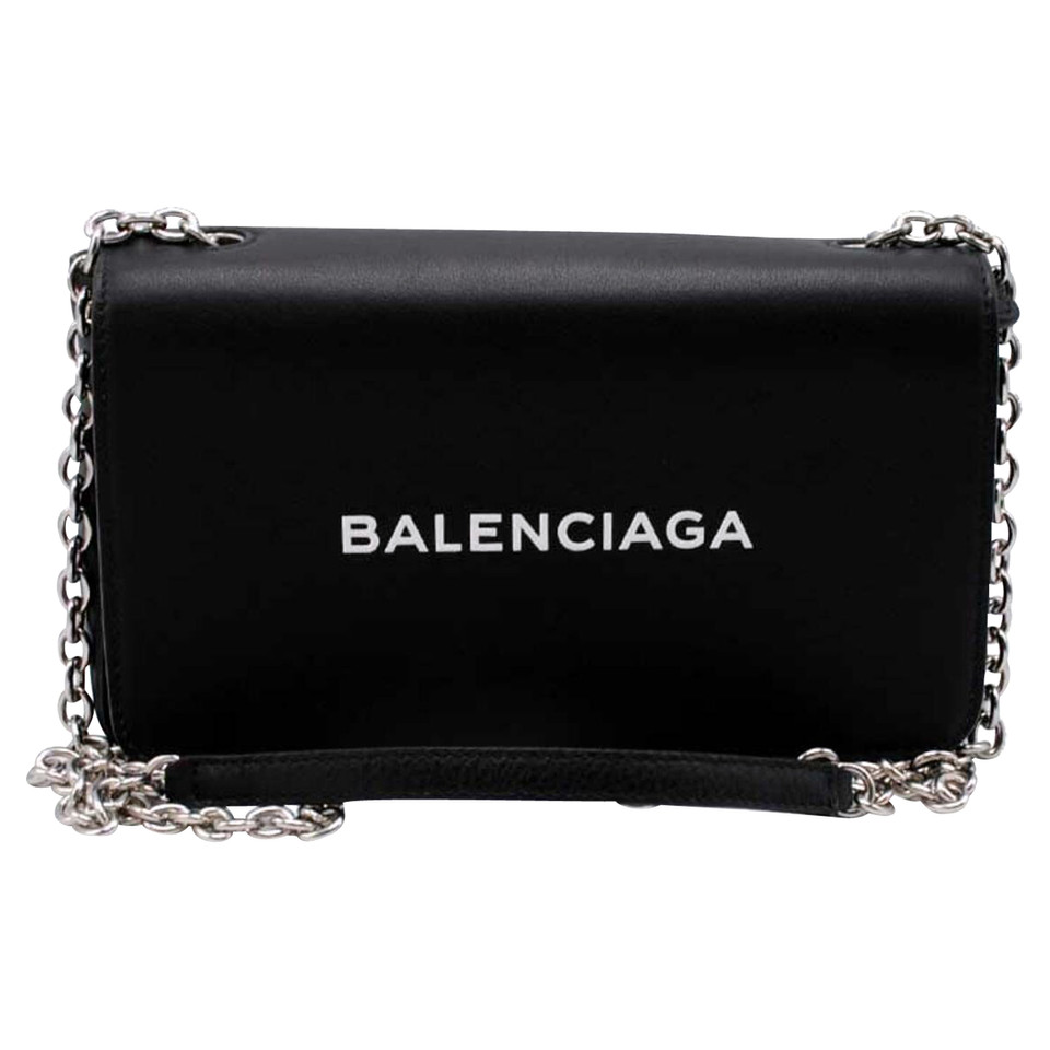Balenciaga Every Day Clutch Leather in Black