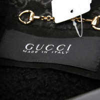 Gucci Veste/Manteau en Cuir en Noir