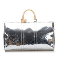 Louis Vuitton Reisetasche aus Canvas in Silbern