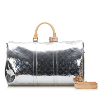 Louis Vuitton Reisetasche aus Canvas in Silbern