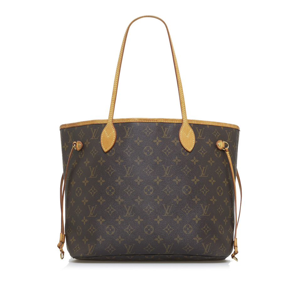 Louis Vuitton Neverfull in Tela in Marrone