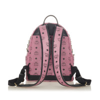Mcm Stark Side Studs Backpack Leer in Roze