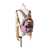 Mcm Stark Side Studs Backpack Leather in Pink