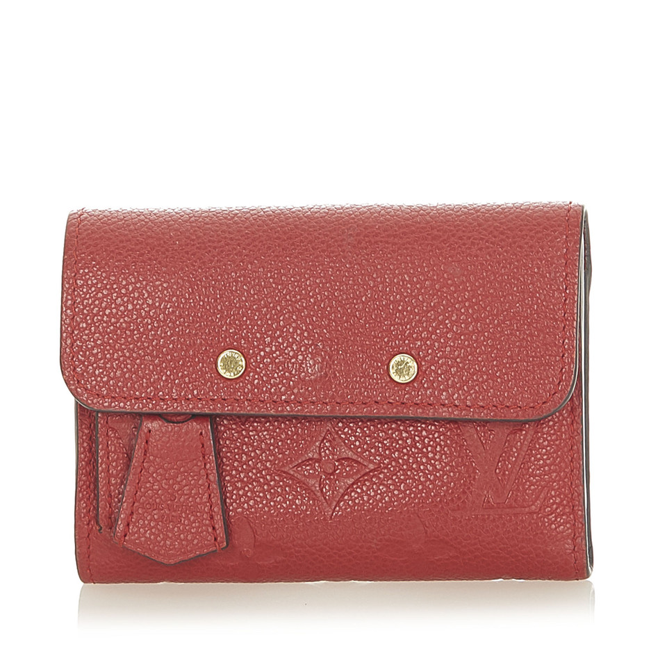 Louis Vuitton Täschchen/Portemonnaie aus Leder in Rot