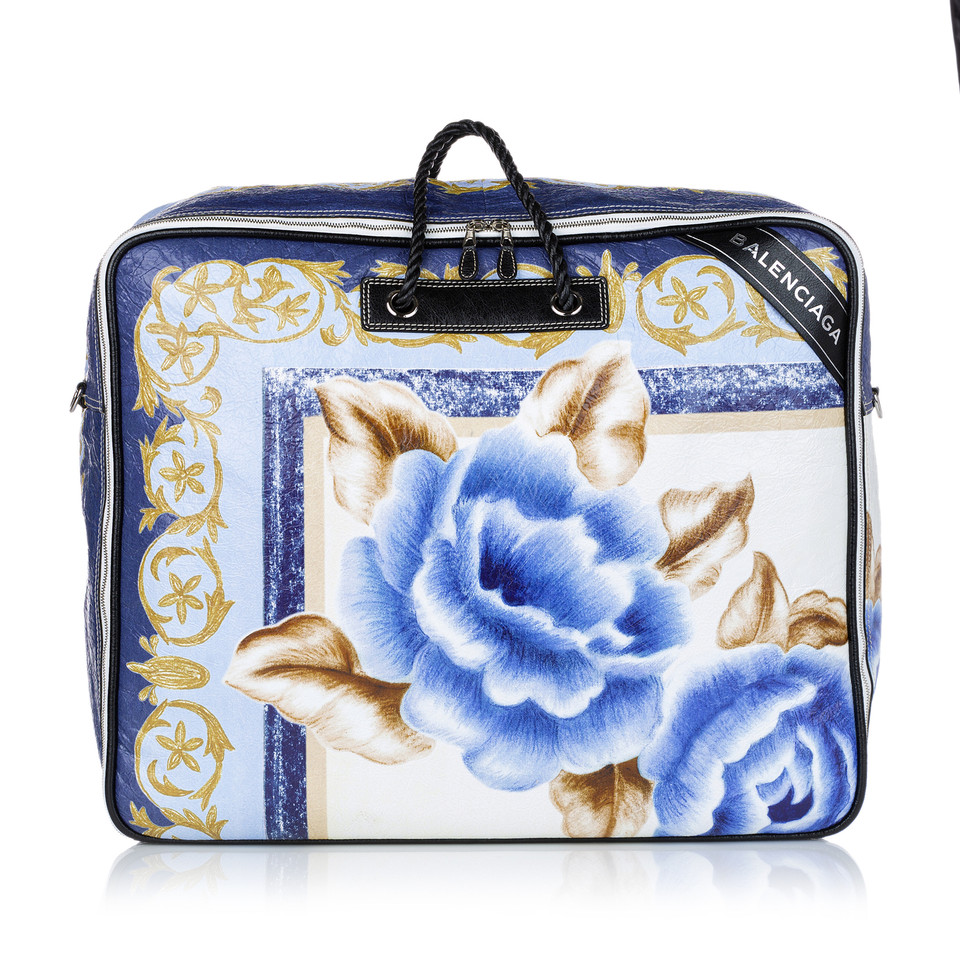 Balenciaga Reisetasche aus Leder in Blau