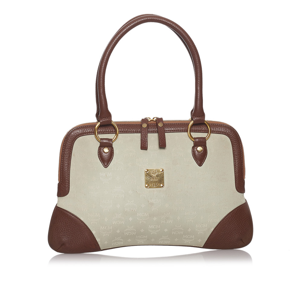 Mcm Borsetta in Pelle scamosciata in Beige