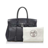 Hermès Birkin Bag 30 aus Leder in Schwarz