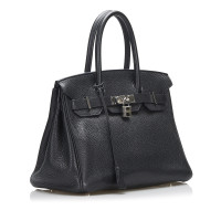 Hermès Birkin Bag 30 aus Leder in Schwarz