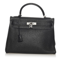 Hermès Kelly Bag 32 en Cuir en Noir